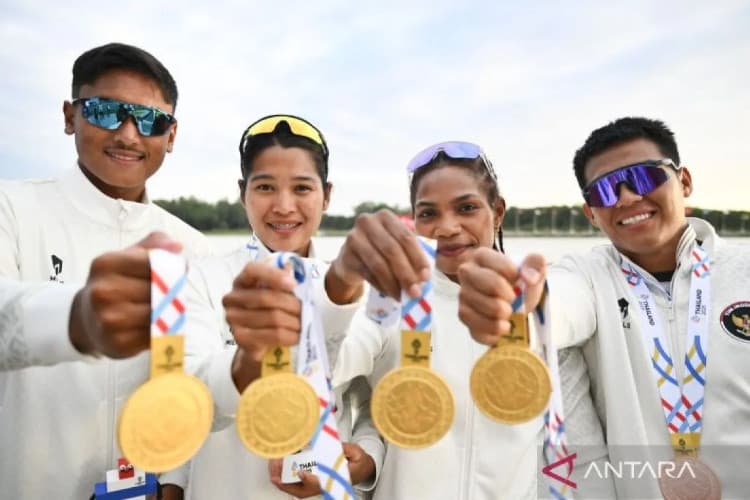 Dayung Indonesia Sumbang Dua Emas dan Satu Perak di SEA Games 2025 Thailand